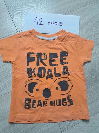 T-shirt 12 mois manches courtes