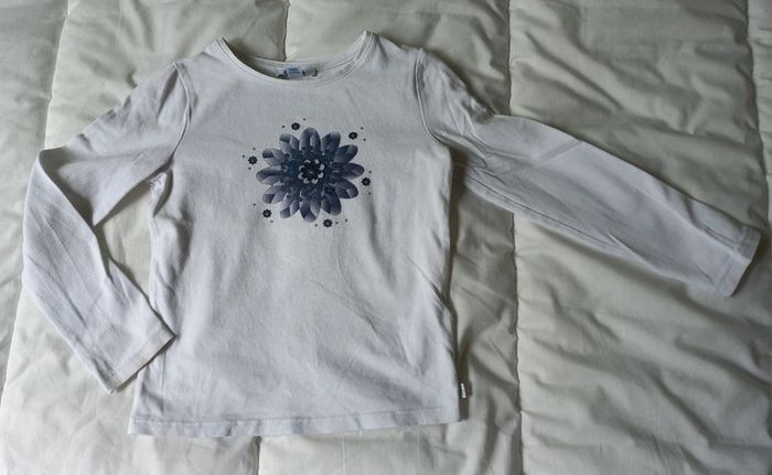 T-shirt blanc okaïdi t5 - photo numéro 2