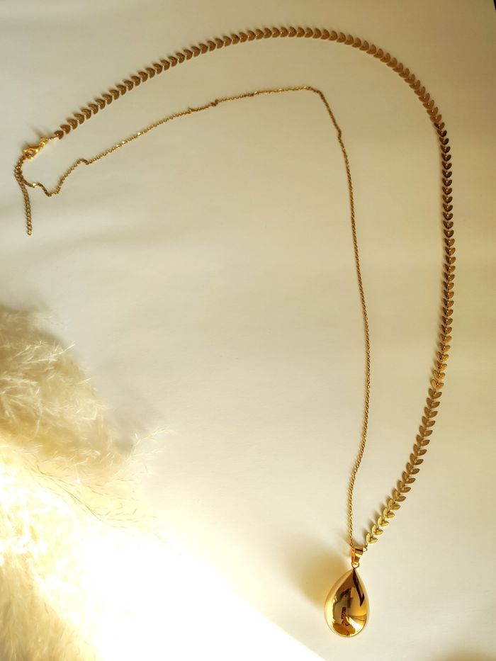 Bola de grossesse goutte couleur or jaune feuilles - photo numéro 2