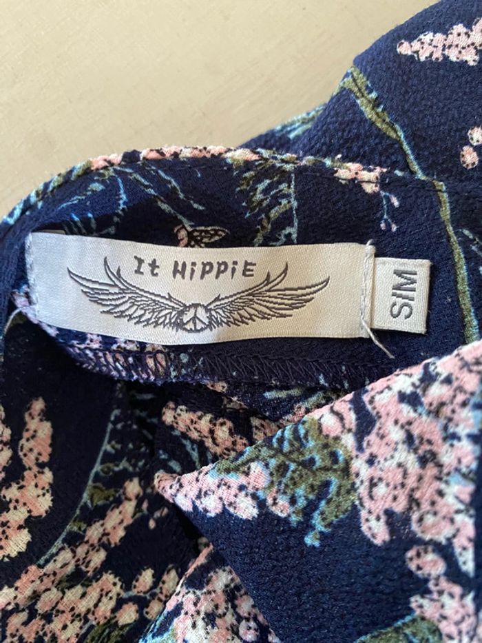 Robe d'été It Hippie bleu marine à fleurs taille S/M - photo numéro 14