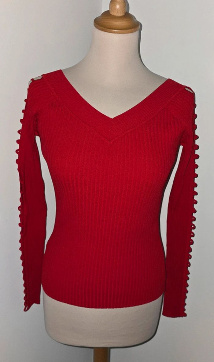 Pull manches ajourées Taille Unique