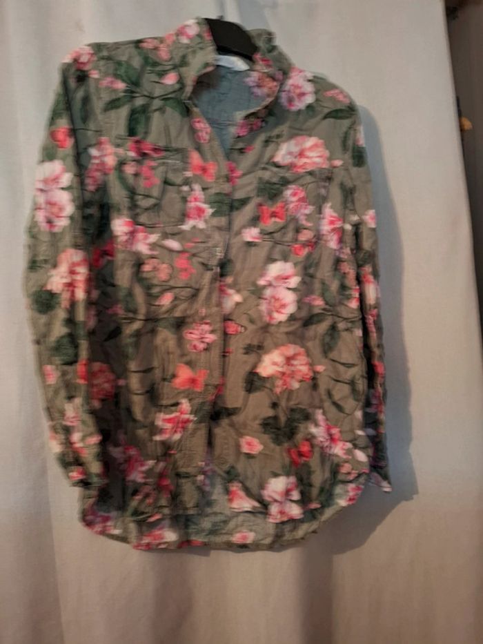 Magnifique chemise fleurie fille 12 ans