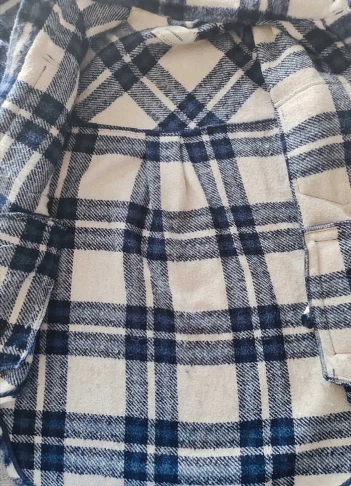 Surchemise “Checked Wool Blend” Stradivarius – Taille S - photo numéro 4