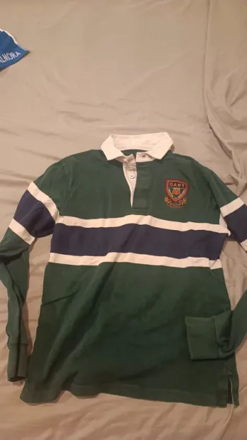 Polo GANT a righe verde-blu