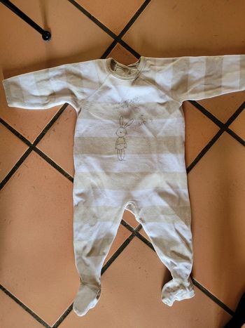 Pyjama velours 12 mois tbe