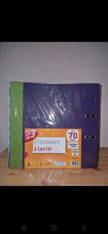 Classeurs à levier