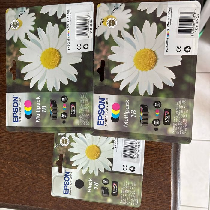 Lot Cartouches Epson 18 pâquerette