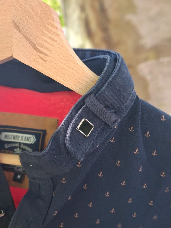 T shirt Maxway Jeans rouge et bleu - photo numéro 9