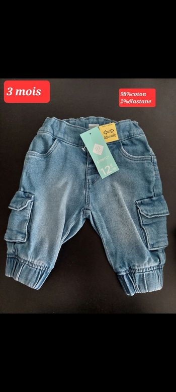 Jean avec poches fille 3 mois 