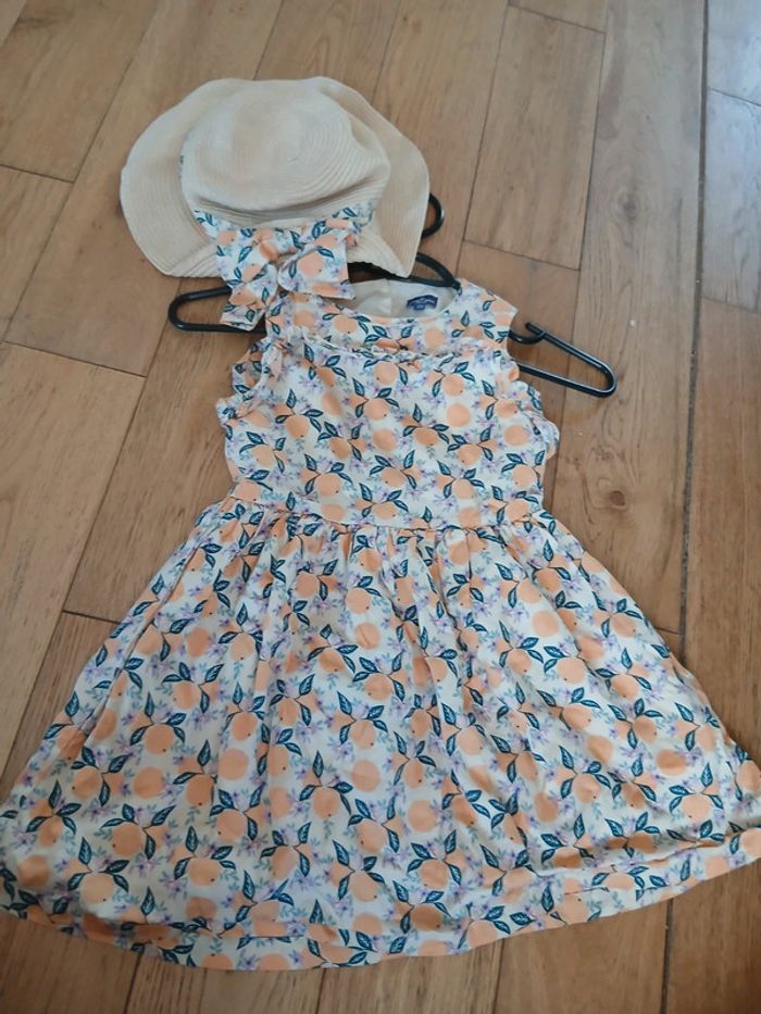 Tenue fille 5 ans robe et chapeau sergent major