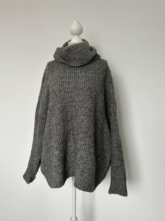 Pull Zara maille col roulé S sweater maglione suéter trui Sweat-shirt haut sweat t-shirt manches - photo numéro 2