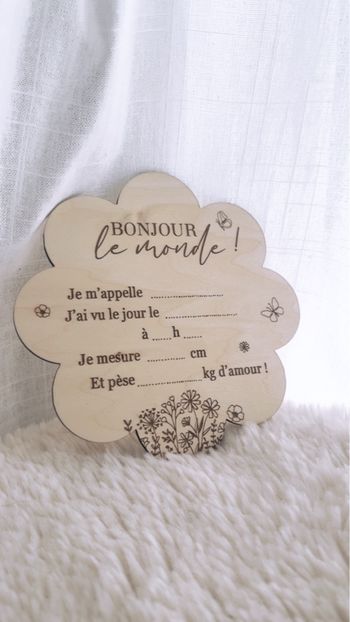 Carte à compléter naissance 