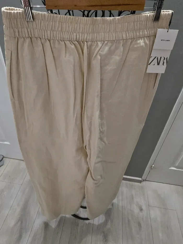 Pantalon Zara avec lin - photo numéro 6