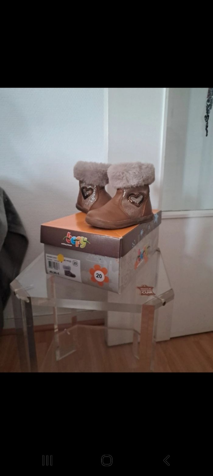 Bottines  molletonné et chaude pointure 20