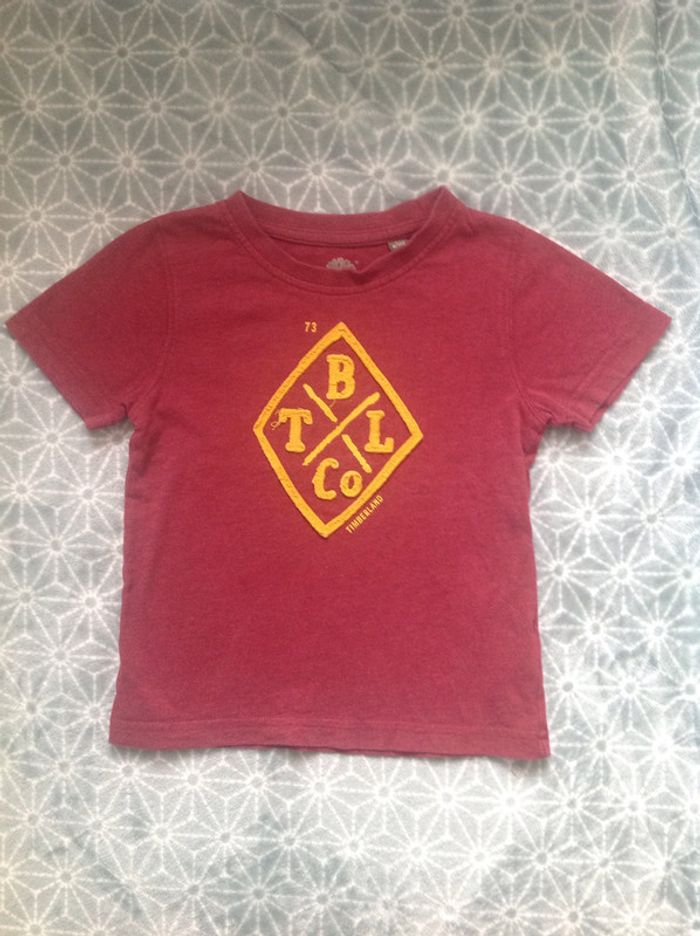 Tee-shirt rouge Timberland - 4 ans