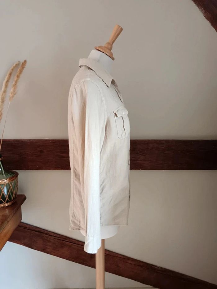 Chemise lin beige Hartford - photo numéro 5