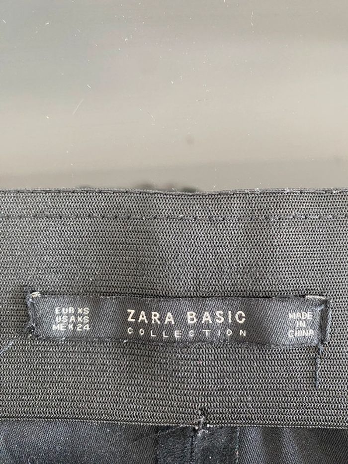 Pantalon zara suédine noir - photo numéro 3