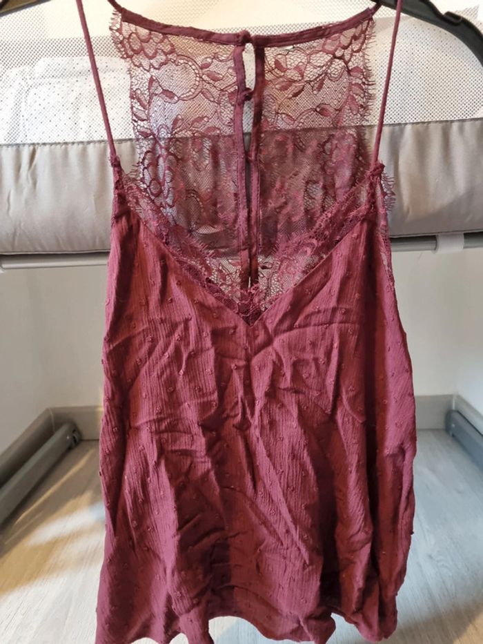 Top débardeur Bordeaux taille xs