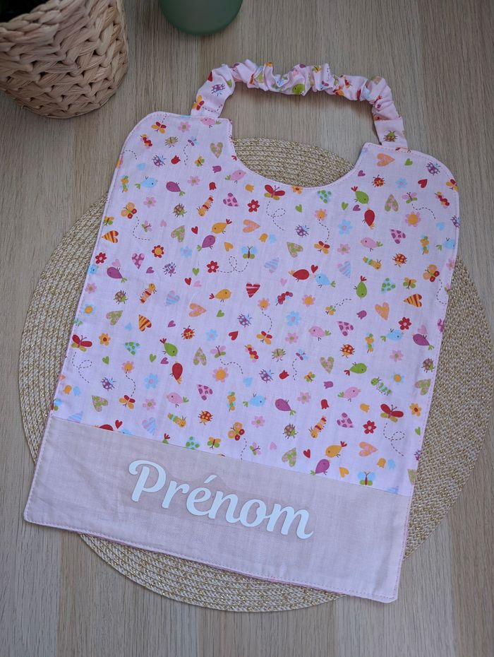 Serviette de cantine rose