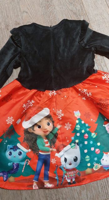 Robe de Noel Gaby chat 4 ans