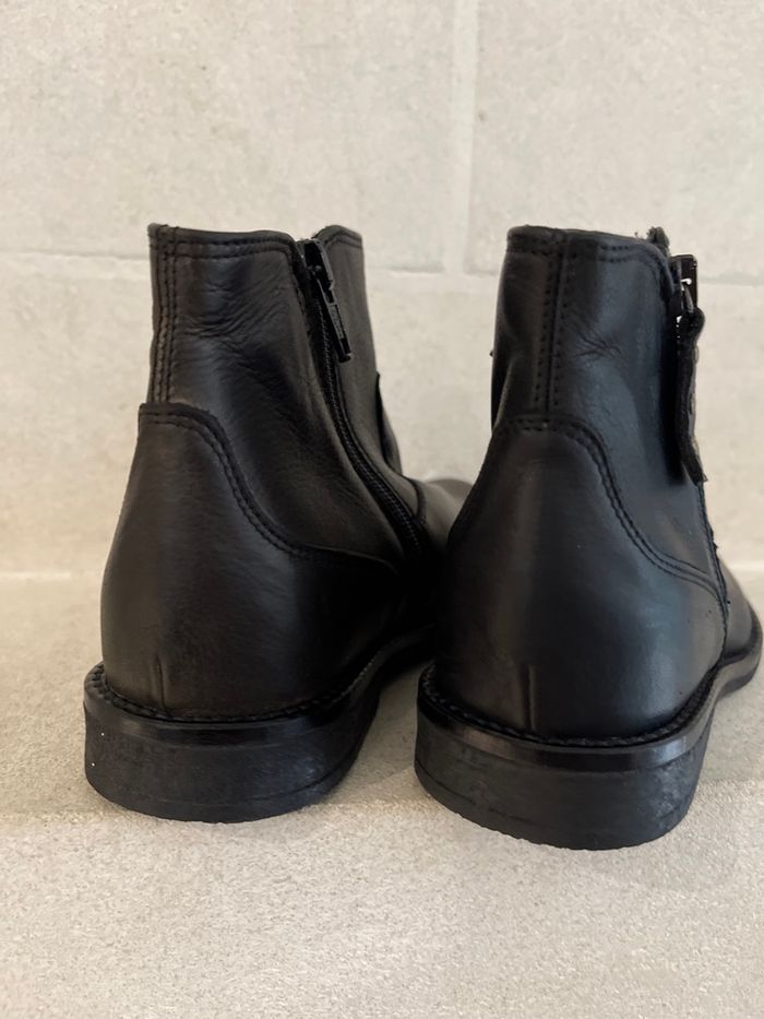 Bottines tout en cuir Reqins neuves - photo numéro 4