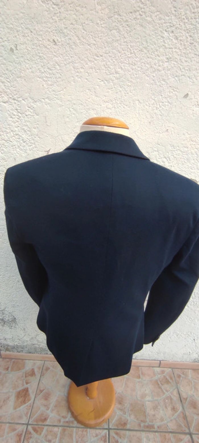 Veste blazer costume bleu marine Zara man - photo numéro 5