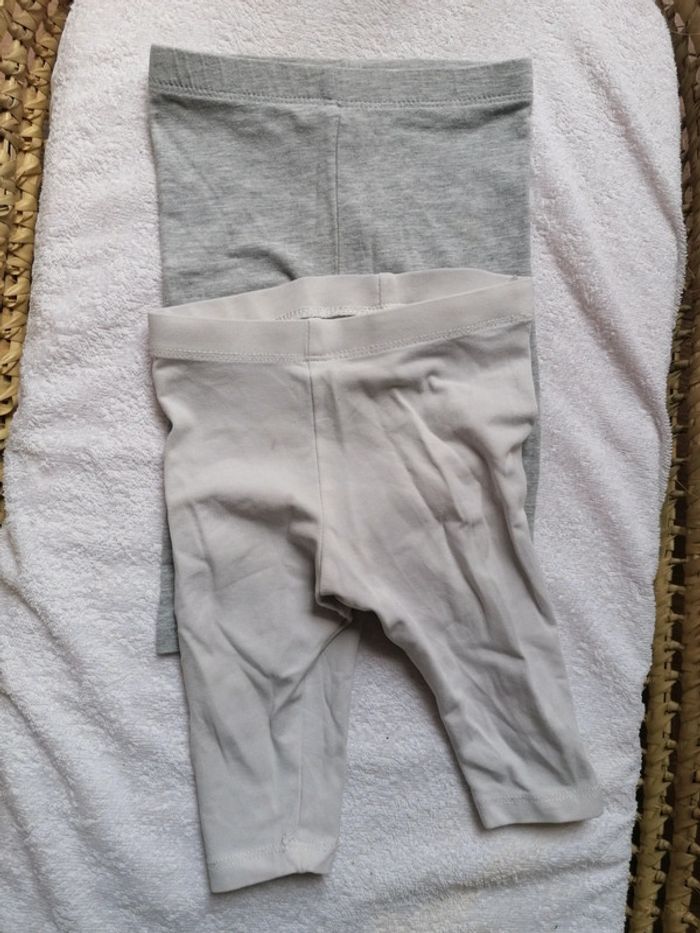 Lot 2 leggings 6 mois