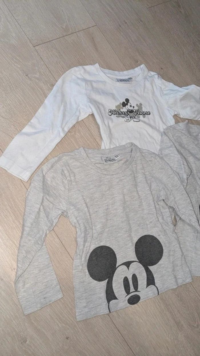 Maillots manches longues coton Mickey Mouse