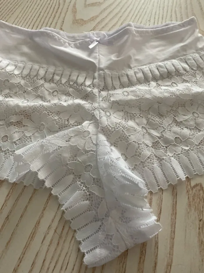 lot de 4 boxer dentelle blanc et noir taille L neuf emballé - photo numéro 6