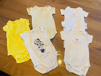 Lot de 6 bodies été fille