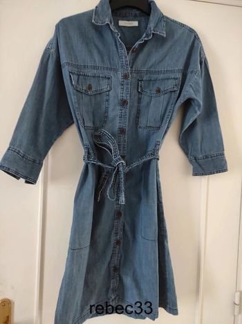 Robe jean Promod manches 3/4