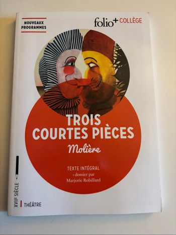 Trois pièces courtes de Molière folio collège