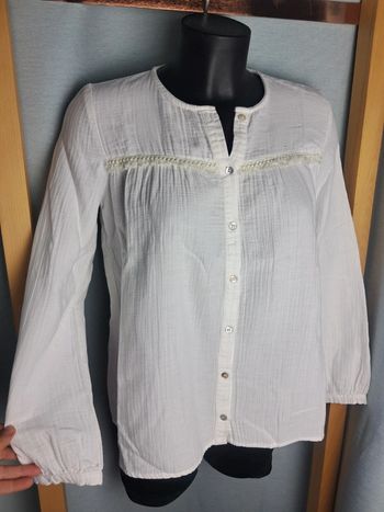 Balzac blouse été blanche T.36/38 en tbe