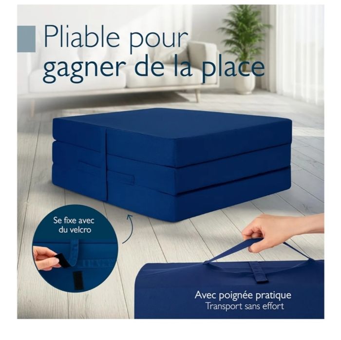 Matelas d'appoint / pouff/ Chauffeuse - photo numéro 2