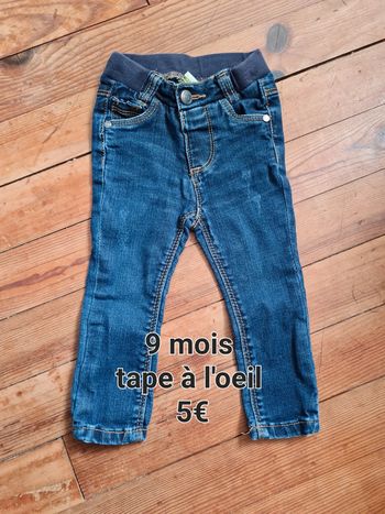 Jeans tape à l'œil taille 9 mois
