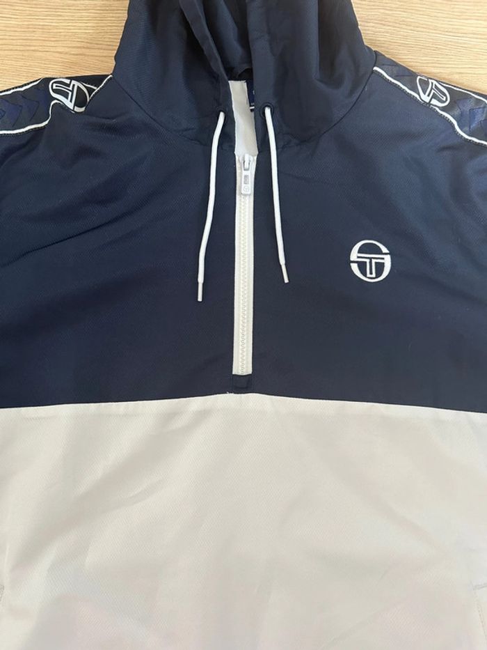 Veste Sergio Tacchini blanc & bleu marine - Taille L - photo numéro 6