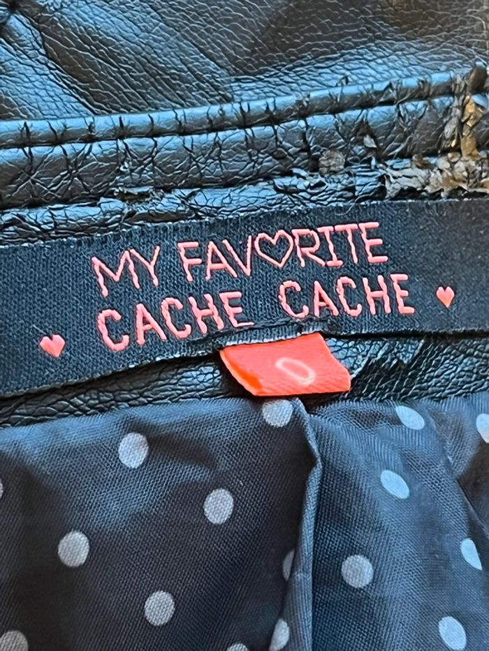 Blouson en simili cuir cache cache XS - photo numéro 7