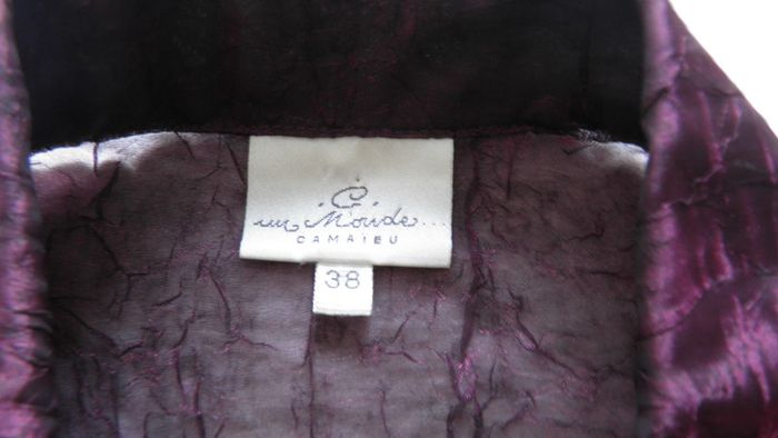 Tunique longues voile violet taille 38 Camaieu - photo numéro 2