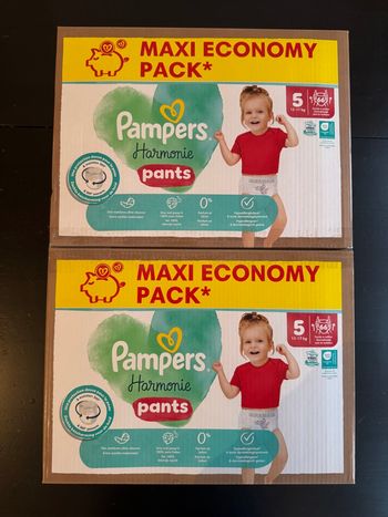 132 couches pampers harmonie pants taille 5