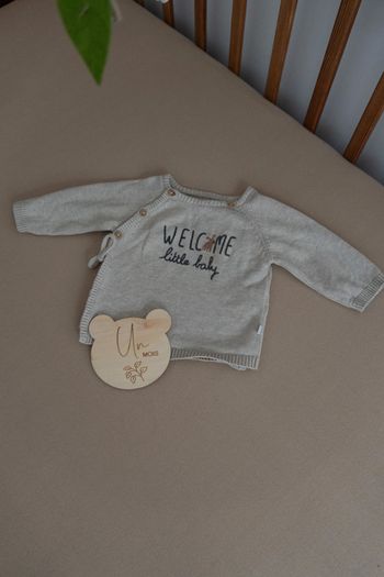 brassière gilet bouton mixte unisexe 1 mois