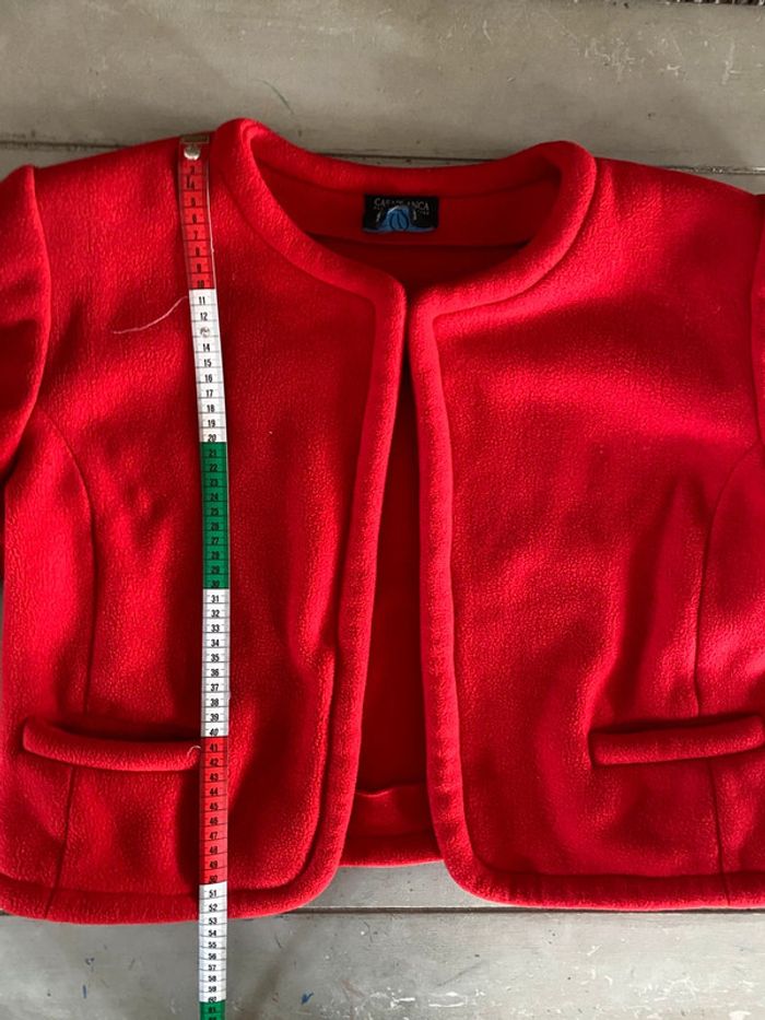 Veste vintage Casablanca par Hélène Racine rouge taille 36/38 fabrication française à Marseille - photo numéro 13