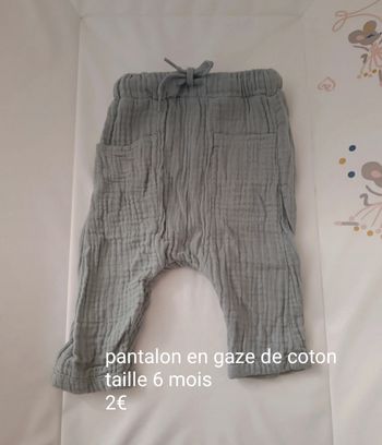 Pantalon en gaze de coton