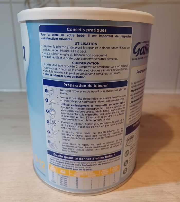 Lait BEBE EXPERT Gallia Diargal - photo numéro 5