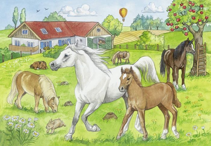 RAVENSBURGER PUZZLE PONEYS 3X49 PIECES 080113 - photo numéro 3
