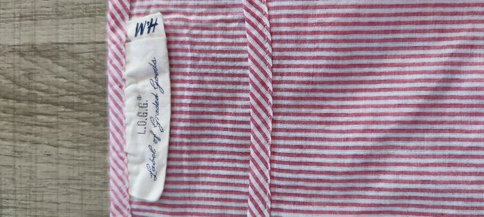 Blouse femme H&M – Taille L – Rose à rayures blanches – Très bon état - photo numéro 3