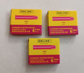 Lot cartouches pink