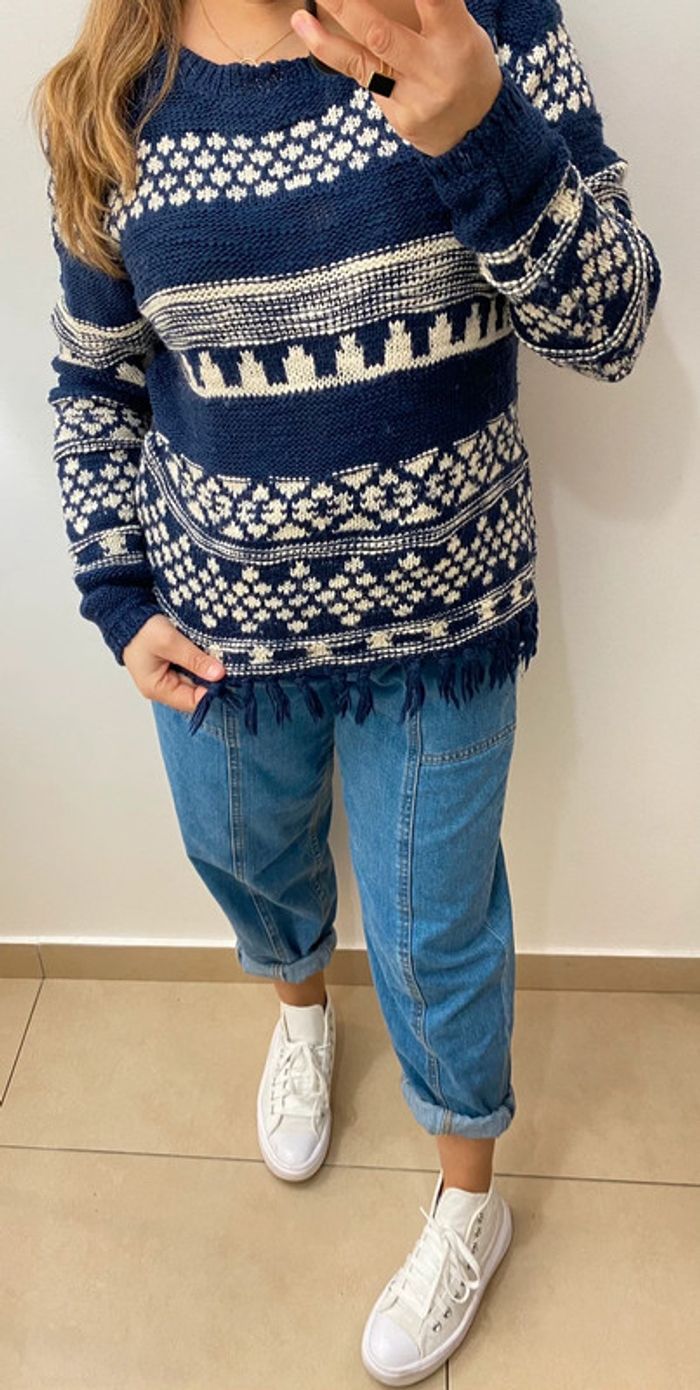 Pull avec Frange Taille L - photo numéro 6