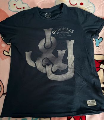 Tee-shirts bleu Jack and Jones