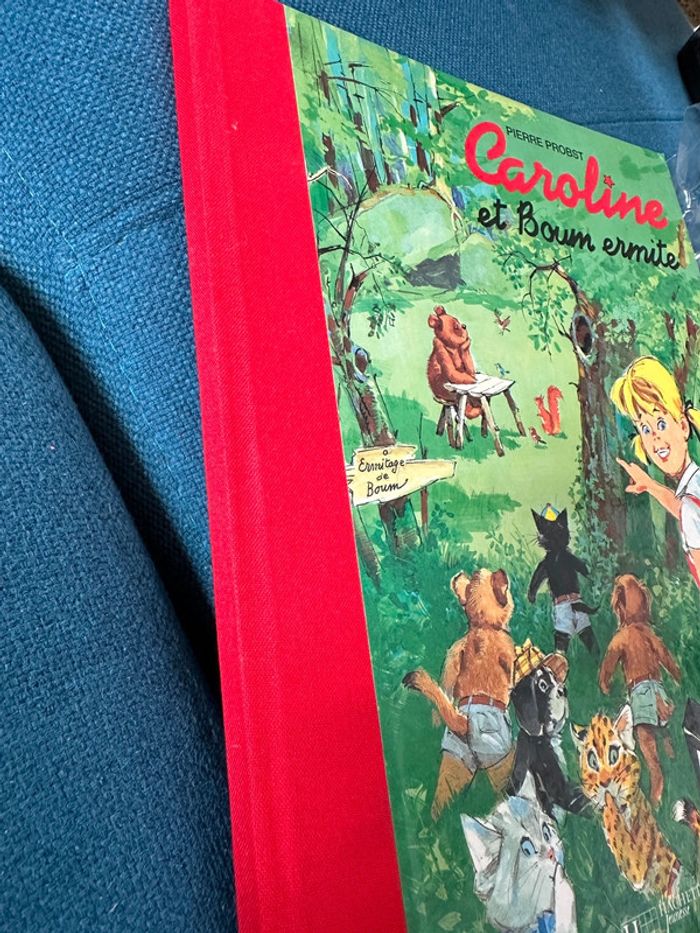 Splendide album livre Caroline et Boum Ermite relié en rouge collector Pierre Probst - photo numéro 3