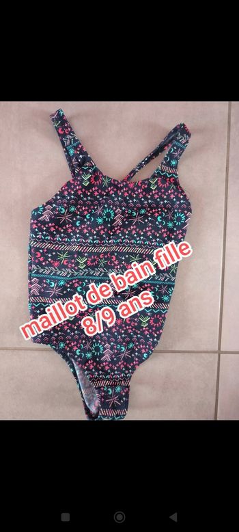 Vend maillot de bain fille 8/9 ans
